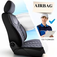 Set Huse Scaune Auto pentru Mitsubishi ASX - Panda Berlin, gri petrol, 11 piese