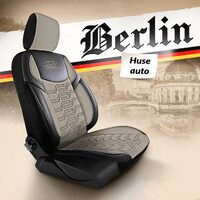 Set Huse Scaune Auto pentru Renault Twingo - Panda Berlin, bej - negru, 11 piese