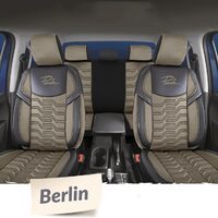 Set Huse Scaune Auto pentru Renault Twingo - Panda Berlin, bej - negru, 11 piese