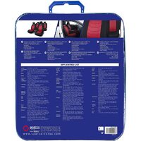 Set Huse Scaune Auto pentru Dacia Logan - Sparco Ergo Sport, negru - rosu, 9 bucati