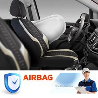 Set Huse Scaune Auto pentru Peugeot 807 - Panda Kiev, negru - bej, 11 piese