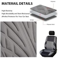 Set Huse Scaune Auto pentru Jeep Grand Cherokee - RoGroup Mesh, gri cu negru, 9 piese