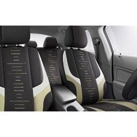 Set Huse Scaune Auto pentru Peugeot 807 - Panda Kiev, negru - bej, 11 piese