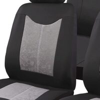 Set Huse Scaune Auto pentru Opel Corsa - RoGroup Sueden-Polyester, cu fermoare pentru bancheta rabatabila, 9 piese