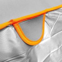 Prelata auto impermeabila cu protectie pentru grindina Peugeot 406 Combi/Break - RoGroup, 3 straturi, gri