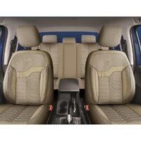 Set Huse Scaune Auto pentru Dacia Lodgy - Panda Londra, cu fermoare pentru bancheta rabatabila, bej, 11 piese