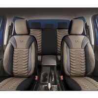 Set Huse Scaune Auto pentru Audi A6 - Panda Paris, negru bej, 11 piese