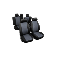 Set Huse Scaune Auto pentru Dacia Jogger - RoGroup, cu fermoare bancheta rabatabila fractionata, 9 piese