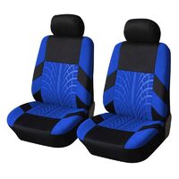 Set Huse Scaune Auto pentru Audi A7 - RoGroup Mesh, cu fermoare pentru bancheta rabatabila, negru si albastru, 9 piese