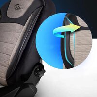 Set Huse Scaune Auto pentru Volvo S60 - Panda Prestige, Negru-Bej, 11 piese