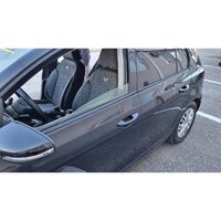 Set Huse Scaune Auto pentru Mazda CX-6 - Panda Belek, material textil cu piele ecologica, cu fermoare pentru bancheta rabatabila, gri inchis cu negru, 11 piese
