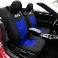 Huse Scaune Auto Audi A3 8P - Sparco Sport Albastru - Negru 11 Buc