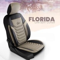Set Huse Scaune Auto pentru Ssangyong Tivoli - Panda Florida, bej negru, 11 piese
