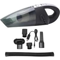 Aspirator de mana portabil Siegbert 120W, 7.4V, cu acumulator, aspirare umeda si uscata, incarcare USB, accesorii spatii inguste, negru