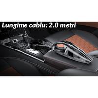 Aspirator auto Siegbert 120W 12V, aspirare uscata, filtru praf detasabil, cablu 2.8 metri, negru