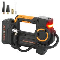 Compresor auto Siegbert, 10A, 21V1A, 120W, display digital cu LED, negru