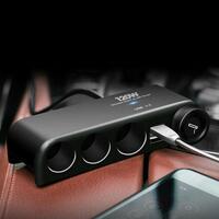 Priza bricheta cu 4 sloturi, cu 2 USB 3.1A, 120W