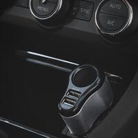 Incarcator auto Siegbert DUAL USB Q.C3.0 x2, protectie, gri