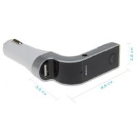 Modulator FM Handsfree Bluetooth Siegbert CARG7, USB, card SD, culoare silver