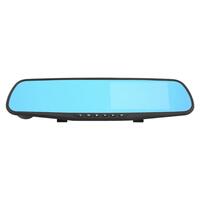 Camera auto DVR duala, fixare oglinda,  FullHD 1080P, inregistrare fata si spate, display 3.5", Night Vision, inregistrare in bucla, unghi 140 grade, senzor miscare, alimentare bricheta auto