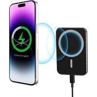 Incarcator auto wireless magnetic cu incarcare rapida, 15W, rotire 360 grade, compatibil Iphone MagSafe, negru