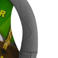 Husa volan piele naturala RoGroup, gri
