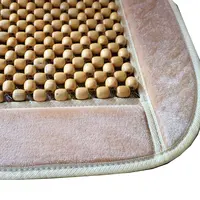 Husa scaun, RoGroup, cu bile din lemn, bej