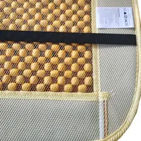 Husa scaun, RoGroup, cu bile din lemn, bej