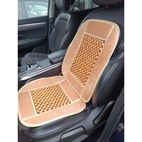 Husa scaun, RoGroup, cu bile din lemn, bej