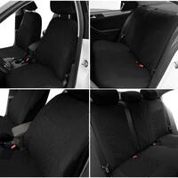 Set Huse Scaune Auto RoGroup Mesh, material textil, 9 Bucati, culoare negru 
