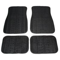 Covorase auto din mocheta RoGroup, model anvelopa, negru