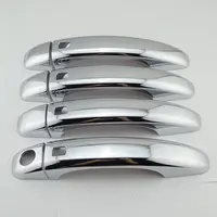 Set ornamente cromate din otel pentru manere usi, compatibile Audi A4 B8 (2007 -2015), 4 bucati
