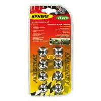 Sfere cromate decorative, autoadezive, diametru 23 mm, 8 bucati