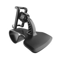 Suport auto pentru telefon, rotativ 360, prindere cu clema pe bord, negru