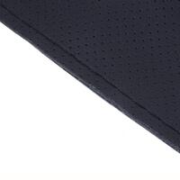 Husa volan din piele naturala perforata, cu ac si ata pentru cusut, negru