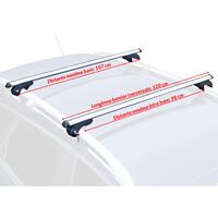 Set bare transversale din aluminiu RoGroup, 120 cm, cu antifurt