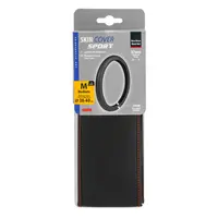 Husa volan Skin Cover Sport, negru cu cusatura rosie, 38-40 cm 