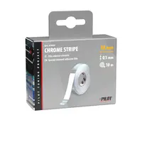 Banda cromata decorativa, autoadeziva, 10m lungime, 1 cm latime