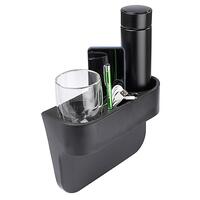 Organizator auto cu suport pahare si compartimente pentru depozitare telefon si diverse obiecte mici 