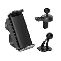 Suport auto pentru telefon cu senzor si fixare automata, negru