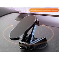 Suport magnetic telefon cu fixare pe bord, pliabil, negru