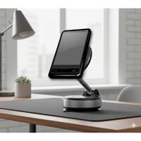 Suport auto magnetic pentru telefon RoGroup, reglabil pe trei axe, rotatie 360⁰