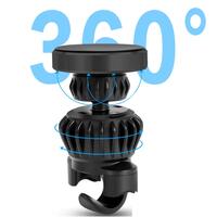 Suport auto pentru telefon, magnetic, prindere pe tija tetierei banchetei din fata, unghi reglabil, rotativ 360 grade, universal
