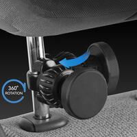 Suport auto pentru telefon, magnetic, prindere pe tija tetierei banchetei din fata, unghi reglabil, rotativ 360 grade, universal