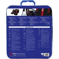 Set Huse Scaune Auto Sparco Red Spider, negru - rosu, 9 bucati