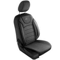 Set Huse Scaune Auto Panda Prestige, Negru-Gri, 11 piese