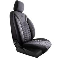 Set Huse Scaune Auto Panda Paris, negru gri, 11 piese