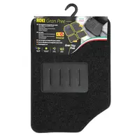 Set covorase auto universale Roki Gran Pree, mocheta, negru, 4 bucati