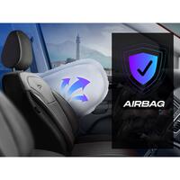 Set Huse Scaune Auto Panda Praga, cu fermoare pentru bancheta rabatabila, negru gri, 11 piese