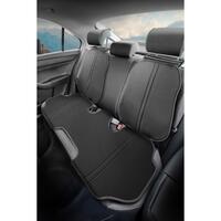 Set Huse Scaune Auto Panda Biga, protectie pentru suprafata scaunelor, material tip in, gri inchis-negru, 11 piese
